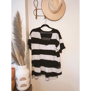 Free people striped tunic. Size: large